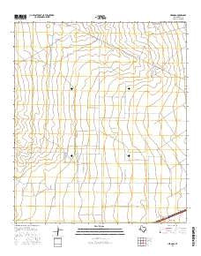 Hermosa Texas Current topographic map, 1:24000 scale, 7.5 X 7.5 Minute, Year 2016