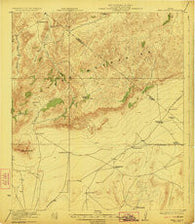 Hess Canyon Texas Historical topographic map, 1:62500 scale, 15 X 15 Minute, Year 1923