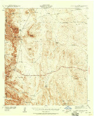 Heuco Mountains Texas Historical topographic map, 1:62500 scale, 15 X 15 Minute, Year 1941
