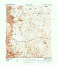 Heuco Mountains Texas Historical topographic map, 1:62500 scale, 15 X 15 Minute, Year 1941