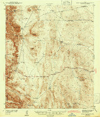Heuco Mountains Texas Historical topographic map, 1:62500 scale, 15 X 15 Minute, Year 1943