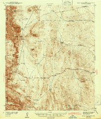 Heuco Mountains Texas Historical topographic map, 1:62500 scale, 15 X 15 Minute, Year 1943