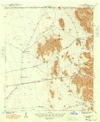 Heuco Tanks Texas Historical topographic map, 1:62500 scale, 15 X 15 Minute, Year 1944