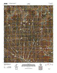 Hext Texas Historical topographic map, 1:24000 scale, 7.5 X 7.5 Minute, Year 2010