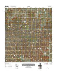 Hext Texas Historical topographic map, 1:24000 scale, 7.5 X 7.5 Minute, Year 2012