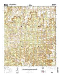 Hext Texas Current topographic map, 1:24000 scale, 7.5 X 7.5 Minute, Year 2016