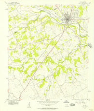 Hico Texas Historical topographic map, 1:24000 scale, 7.5 X 7.5 Minute, Year 1956