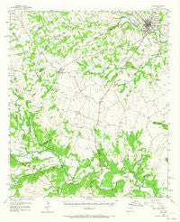 Hico Texas Historical topographic map, 1:62500 scale, 15 X 15 Minute, Year 1956