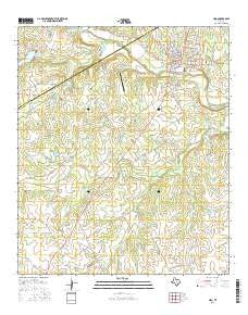 Hico Texas Current topographic map, 1:24000 scale, 7.5 X 7.5 Minute, Year 2016