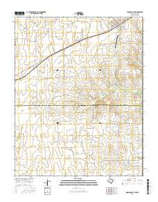 Higgins South Texas Current topographic map, 1:24000 scale, 7.5 X 7.5 Minute, Year 2016