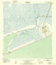 High Island Texas Historical topographic map, 1:24000 scale, 7.5 X 7.5 Minute, Year 1943