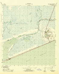High Island Texas Historical topographic map, 1:31680 scale, 7.5 X 7.5 Minute, Year 1943