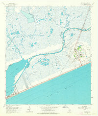 High Island Texas Historical topographic map, 1:24000 scale, 7.5 X 7.5 Minute, Year 1962