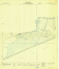 High Island Texas Historical topographic map, 1:24000 scale, 7.5 X 7.5 Minute, Year 1931