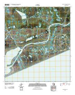 High Island Texas Historical topographic map, 1:24000 scale, 7.5 X 7.5 Minute, Year 2010