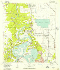 Highlands Texas Historical topographic map, 1:24000 scale, 7.5 X 7.5 Minute, Year 1955