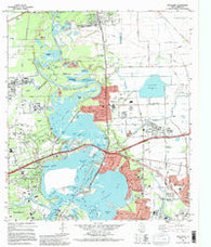 Highlands Texas Historical topographic map, 1:24000 scale, 7.5 X 7.5 Minute, Year 1982