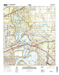 Highlands Texas Current topographic map, 1:24000 scale, 7.5 X 7.5 Minute, Year 2016