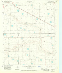 Hilburn Texas Historical topographic map, 1:24000 scale, 7.5 X 7.5 Minute, Year 1965