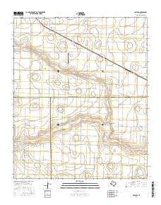 Hilburn Texas Current topographic map, 1:24000 scale, 7.5 X 7.5 Minute, Year 2016