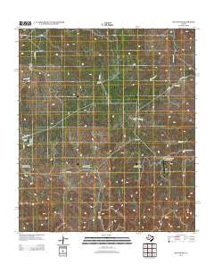 Hill Ranch Texas Historical topographic map, 1:24000 scale, 7.5 X 7.5 Minute, Year 2012