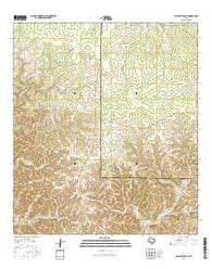 Hillcrest Ranch Texas Current topographic map, 1:24000 scale, 7.5 X 7.5 Minute, Year 2016
