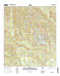 Hillister Texas Current topographic map, 1:24000 scale, 7.5 X 7.5 Minute, Year 2016