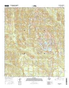 Hillister Texas Current topographic map, 1:24000 scale, 7.5 X 7.5 Minute, Year 2016