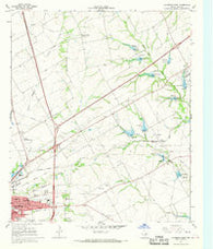 Hillsboro East Texas Historical topographic map, 1:24000 scale, 7.5 X 7.5 Minute, Year 1966