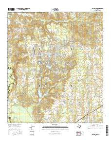 Hilltop Lakes Texas Current topographic map, 1:24000 scale, 7.5 X 7.5 Minute, Year 2016
