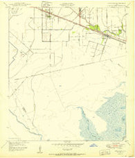 Hitchcock Texas Historical topographic map, 1:24000 scale, 7.5 X 7.5 Minute, Year 1950