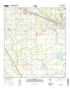 Hitchcock Texas Current topographic map, 1:24000 scale, 7.5 X 7.5 Minute, Year 2016