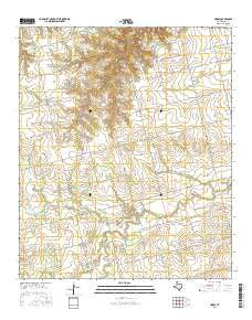 Hobbs Texas Current topographic map, 1:24000 scale, 7.5 X 7.5 Minute, Year 2016