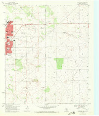 Hobbs East New Mexico Historical topographic map, 1:24000 scale, 7.5 X 7.5 Minute, Year 1969