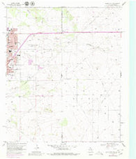 Hobbs East New Mexico Historical topographic map, 1:24000 scale, 7.5 X 7.5 Minute, Year 1969