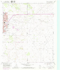 Hobbs East New Mexico Historical topographic map, 1:24000 scale, 7.5 X 7.5 Minute, Year 1969