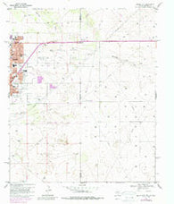 Hobbs East New Mexico Historical topographic map, 1:24000 scale, 7.5 X 7.5 Minute, Year 1969