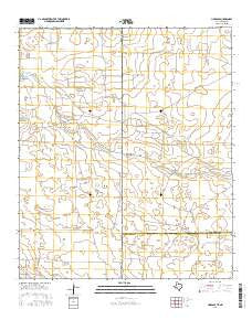 Hobbs SE Texas Current topographic map, 1:24000 scale, 7.5 X 7.5 Minute, Year 2016