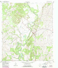 Hochheim Texas Historical topographic map, 1:24000 scale, 7.5 X 7.5 Minute, Year 1959