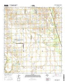 Hockley Mound Texas Current topographic map, 1:24000 scale, 7.5 X 7.5 Minute, Year 2016