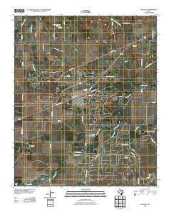 Holliday Texas Historical topographic map, 1:24000 scale, 7.5 X 7.5 Minute, Year 2010