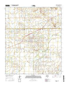 Holliday Texas Current topographic map, 1:24000 scale, 7.5 X 7.5 Minute, Year 2016