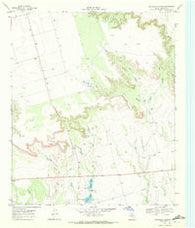 Holloway Canyon Texas Historical topographic map, 1:24000 scale, 7.5 X 7.5 Minute, Year 1969