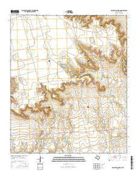 Holloway Canyon Texas Current topographic map, 1:24000 scale, 7.5 X 7.5 Minute, Year 2016