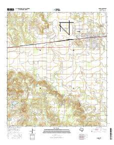 Hondo Texas Current topographic map, 1:24000 scale, 7.5 X 7.5 Minute, Year 2016