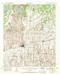 Honey Grove Texas Historical topographic map, 1:62500 scale, 15 X 15 Minute, Year 1947