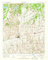 Honey Grove Texas Historical topographic map, 1:62500 scale, 15 X 15 Minute, Year 1947