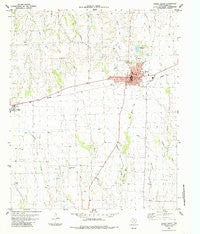 Honey Grove Texas Historical topographic map, 1:24000 scale, 7.5 X 7.5 Minute, Year 1984