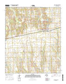 Honey Grove Texas Current topographic map, 1:24000 scale, 7.5 X 7.5 Minute, Year 2016