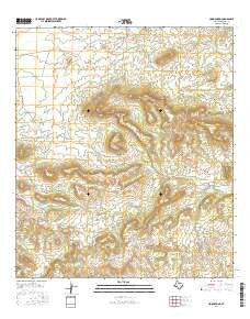 Hood Spring Texas Current topographic map, 1:24000 scale, 7.5 X 7.5 Minute, Year 2016